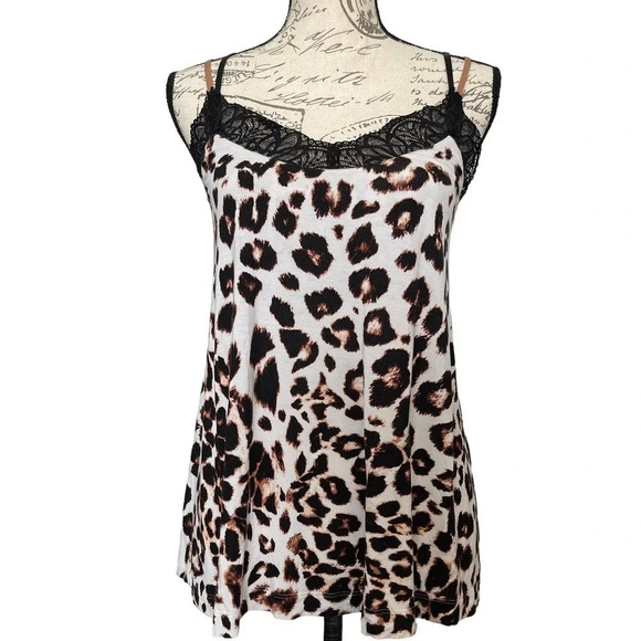 Soma Animal Print Tank Cami Romantic Lounge Size Medium - Picture 1 of 7